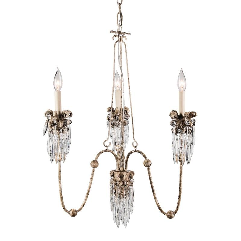 Vintage Mini Foyer or Bathroom Chandelier By Lucas McKearn