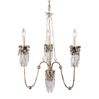 Vintage Mini Foyer or Bathroom Chandelier By Lucas McKearn