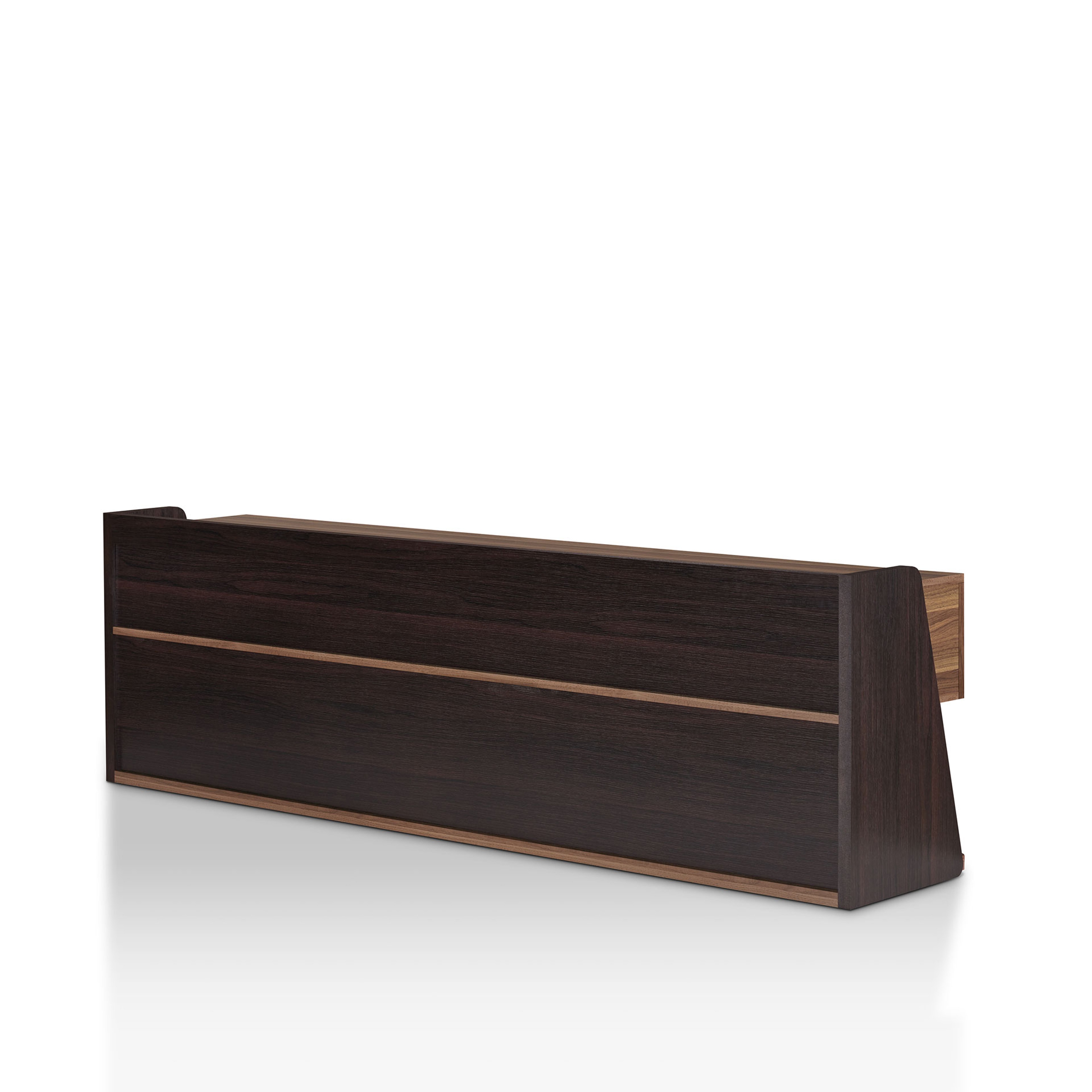 Alan Modern Walnut 73-inch 3-Drawer TV Console