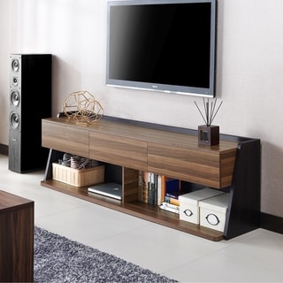 Furniture of America Alan Contemporary 70-inch Walnut TV Stand