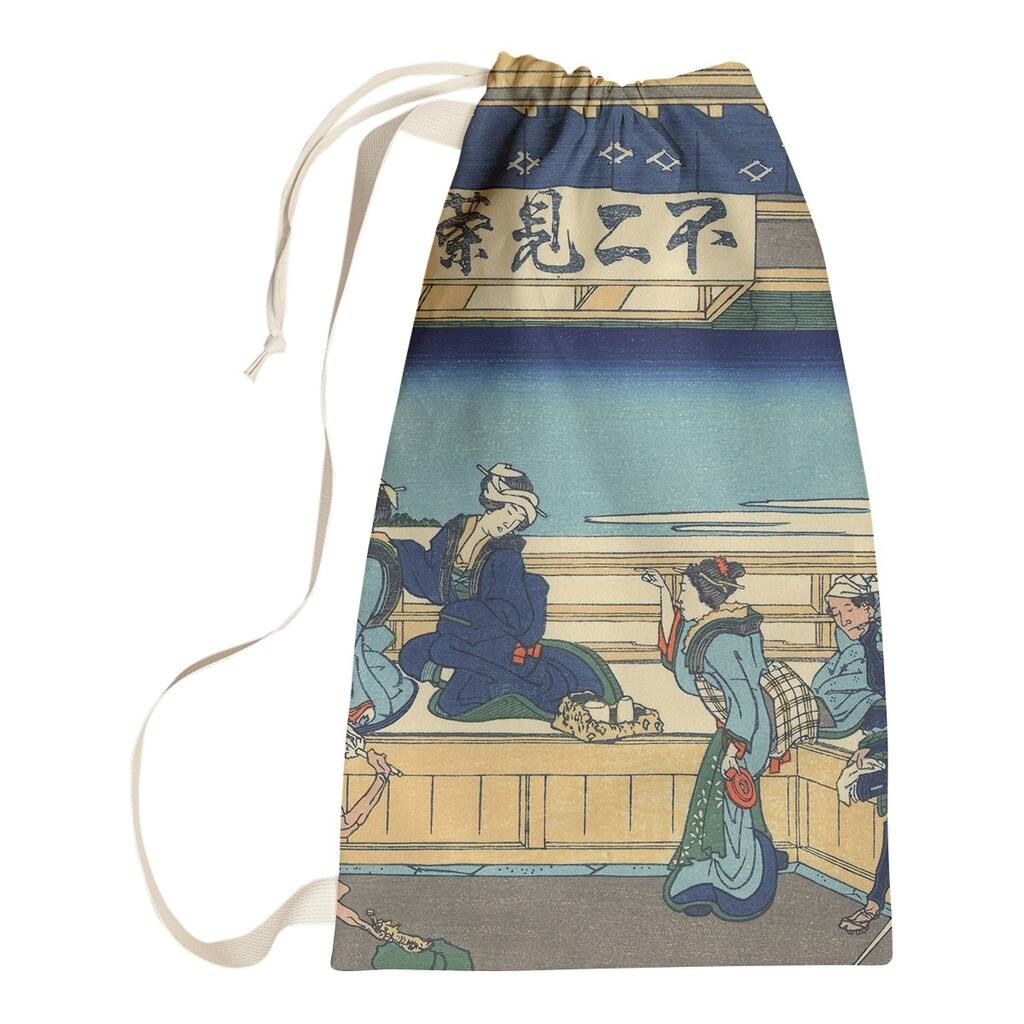 Katsushika Hokusai Yoshida at Tokaido Laundry Bag - 28 x 36