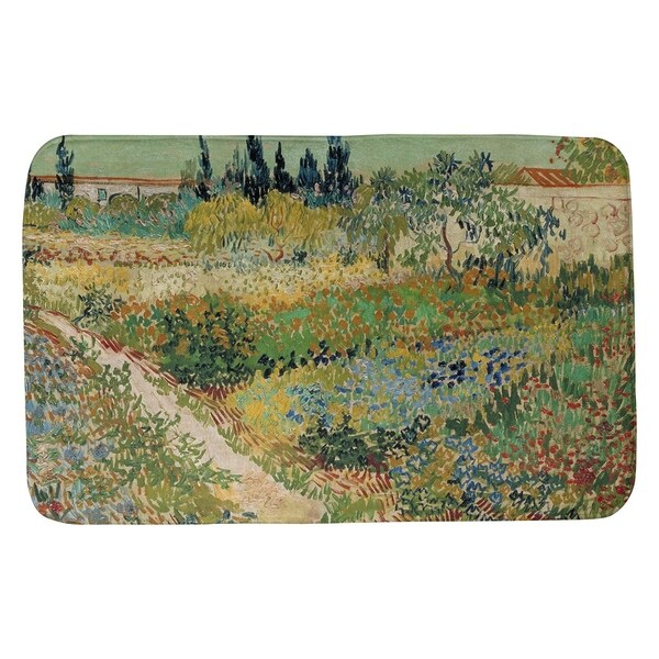 Shop Vincent Van Gogh Bluhender Garten Mit Pfad Bath Mat Multi