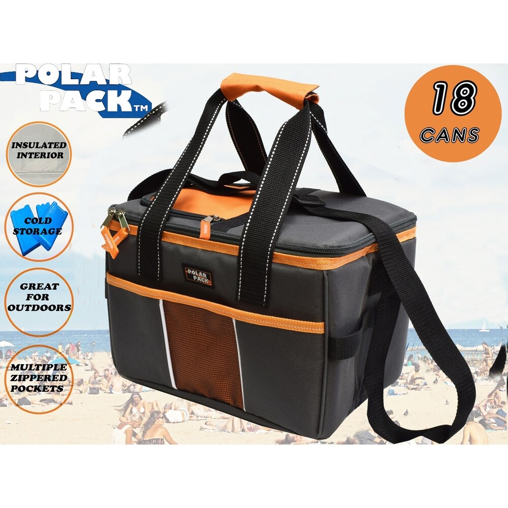 polar gear folding lunch bag