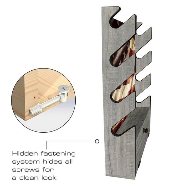 Shop Rush Creek Creations Indoor 4 Rifle Shotgun Wall Storage