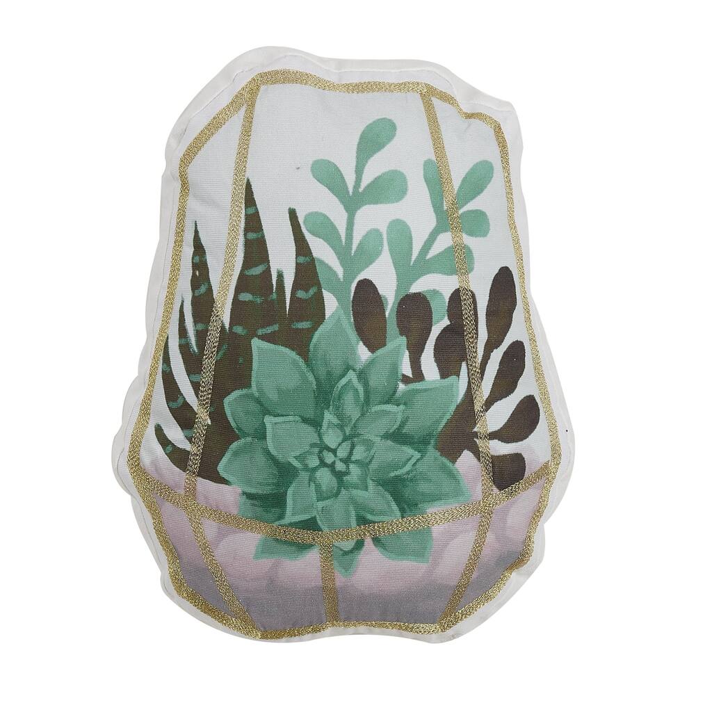 Succulent 13x16 Decorative Throw Pillow