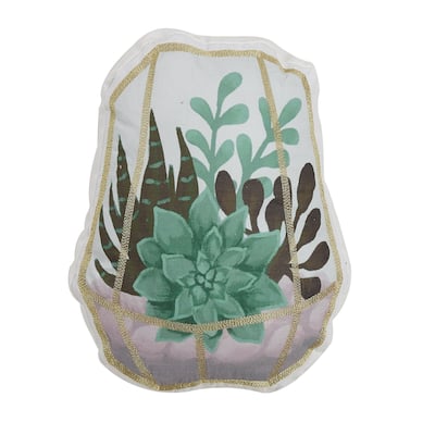 Succulent 13x16 Decorative Throw Pillow