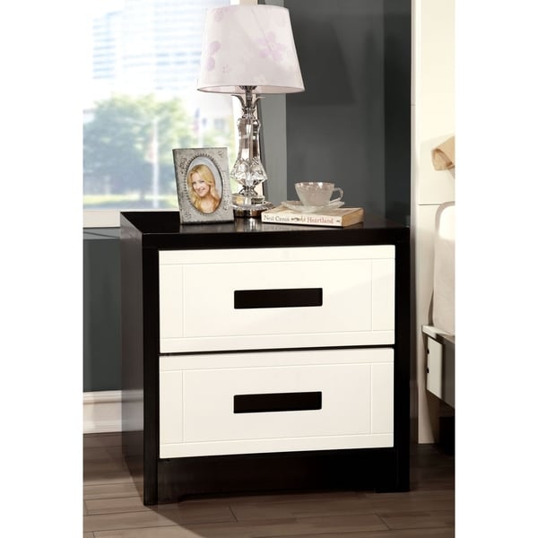 Williams Home Furnishing Rutger Contemporary Night Stand in Black