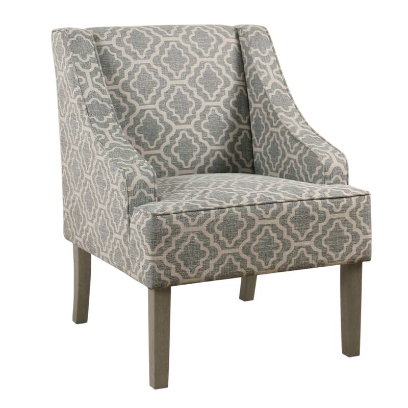 Porch & Den Bohmann Ash Geometric Classic Swoop Arm Chair