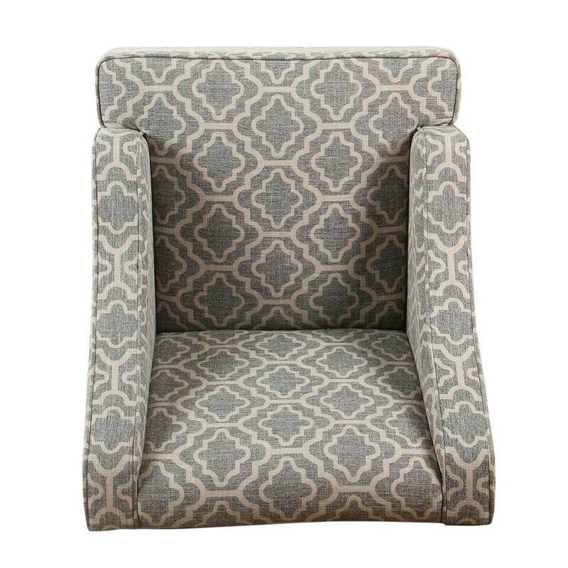 Porch & Den Bohmann Ash Geometric Classic Swoop Arm Chair