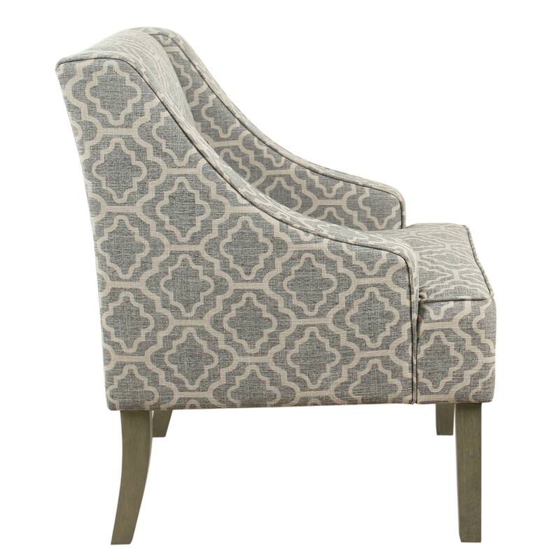 Porch & Den Bohmann Ash Geometric Classic Swoop Arm Chair