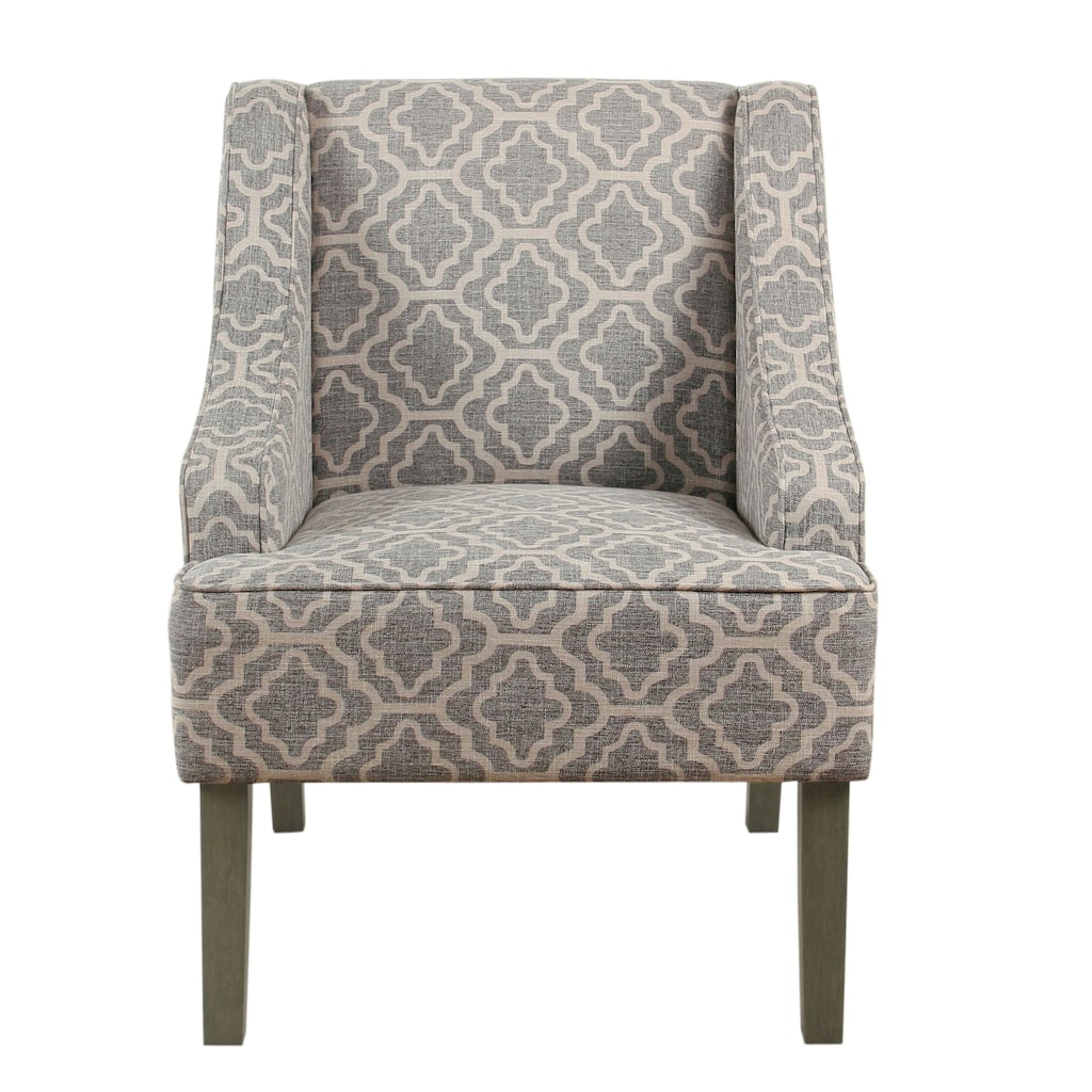 Porch & Den Bohmann Ash Geometric Classic Swoop Arm Chair