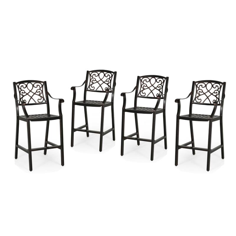 Waterbury Outdoor Bar Stool (Set of 4) by Christopher Knight Home