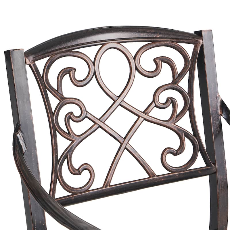 Waterbury Outdoor Bar Stool (Set of 4) by Christopher Knight Home