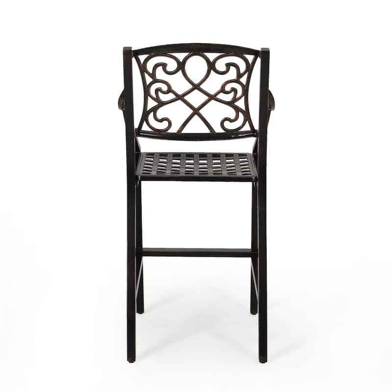 Waterbury Aluminum Barstool (Set of 2) by Christopher Knight Home