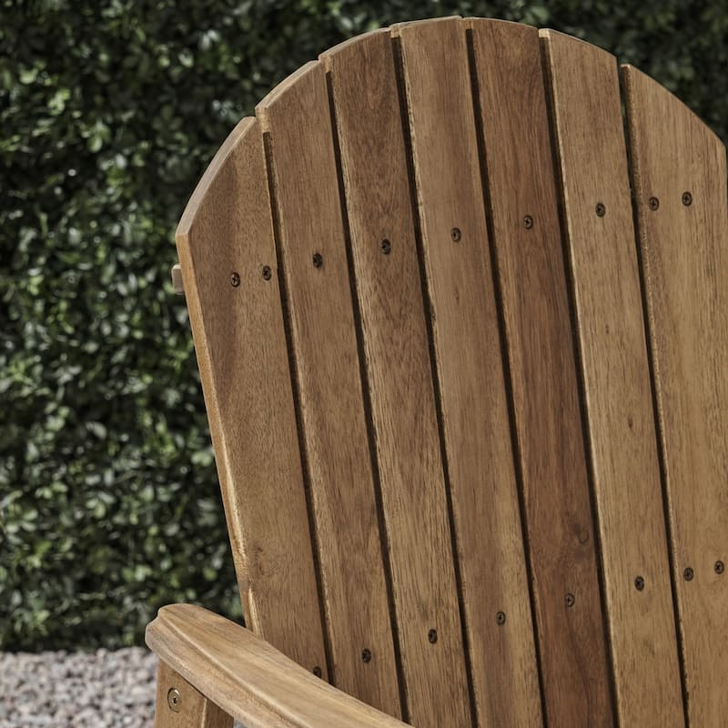 Malibu Acacia Adirondack-inspired Patio Dining Chairs (Set of 2) by Christopher Knight Home