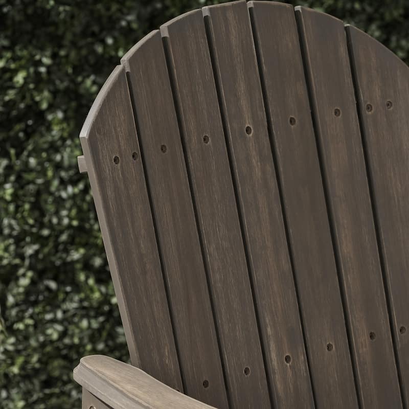 Malibu Acacia Adirondack-inspired Patio Dining Chairs (Set of 2) by Christopher Knight Home