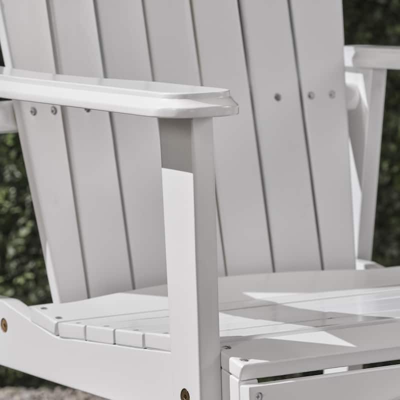 Malibu Acacia Adirondack-inspired Patio Dining Chairs (Set of 2) by Christopher Knight Home