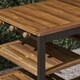 Admirals Outdoor Acacia Wood Bar Cart with Reversible Drawers and Bottle Holders by Christopher Knight Home - Thumbnail 3