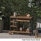 Admirals Outdoor Acacia Wood Bar Cart with Reversible Drawers and Bottle Holders by Christopher Knight Home - Thumbnail 1