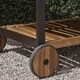 Admirals Outdoor Acacia Wood Bar Cart with Reversible Drawers and Bottle Holders by Christopher Knight Home - Thumbnail 4