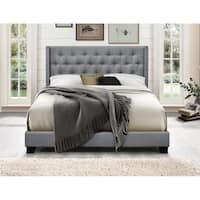 Brady Upholstered Wingback Panel Bed