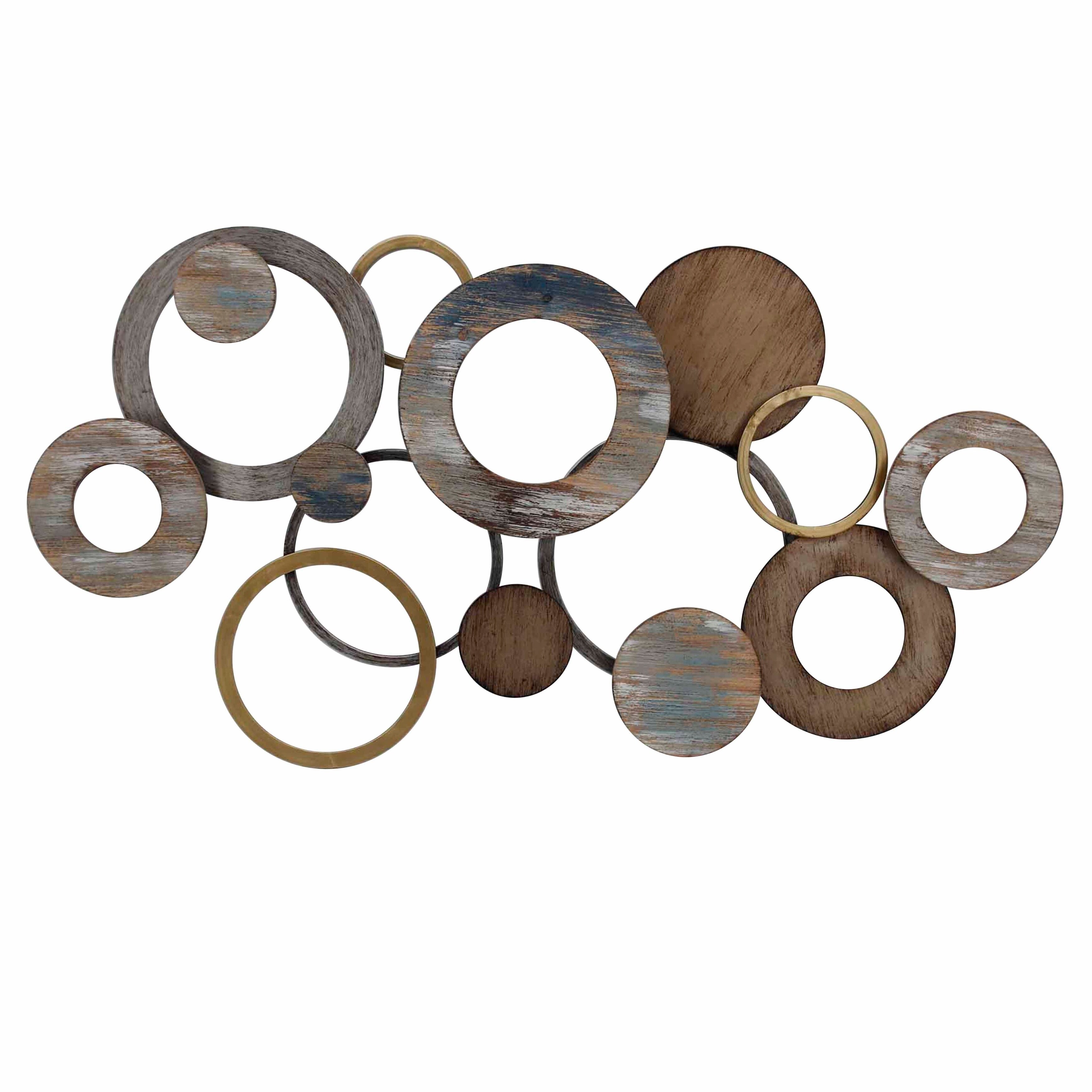 Shop Clusters Of Overlapping Circles Metal Wall Decor With Cutout