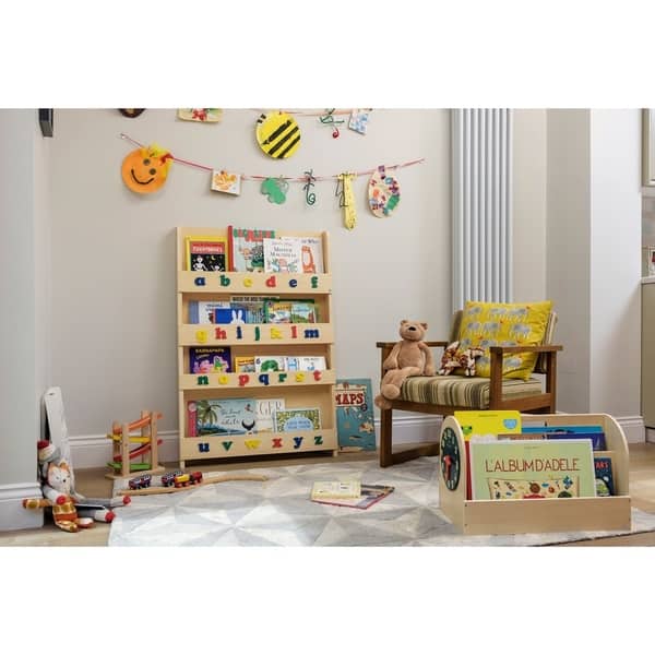 Shop Tidy Books Kid S Handmade Wooden Bookshelf With Color
