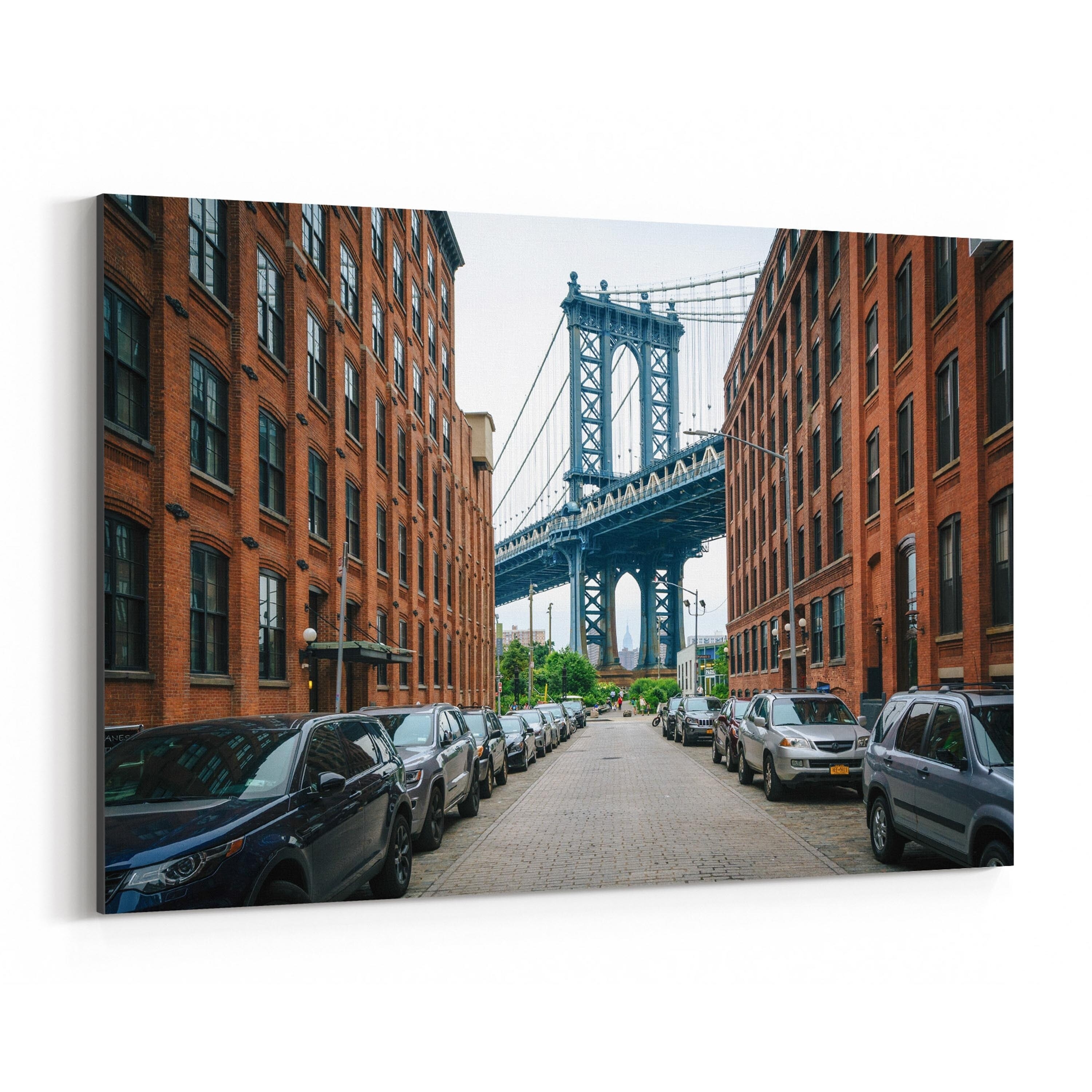Noir Gallery Manhattan Bridge Dumbo New York Canvas Wall Art Print Overstock