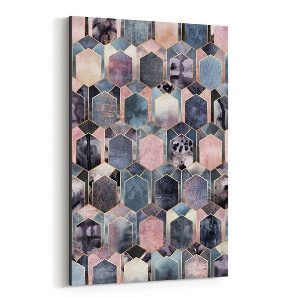 Noir Gallery Geometric Abstract Art Deco Canvas Wall Art Print