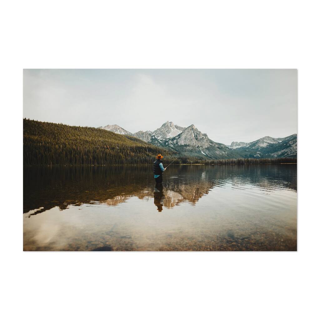 Noir Gallery Sawtooth Mountains Idaho Lake Unframed Art Print/Poster