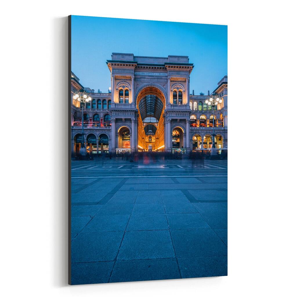 Noir Gallery Milan Italy Urban Architecture Canvas Wall Art Print