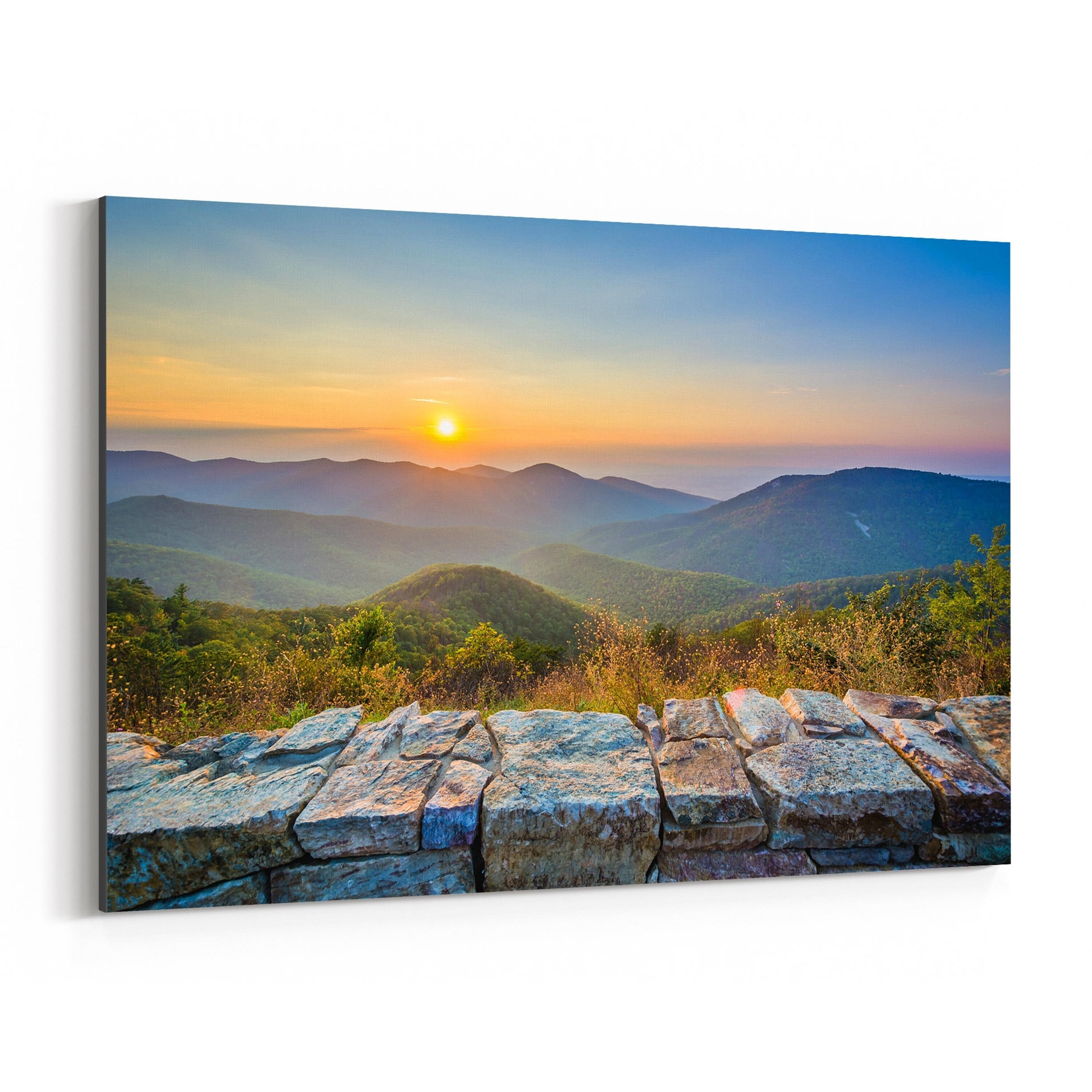Shop Noir Gallery Virginia Blue Ridge Mountains Canvas Wall Art Print Overstock 27443313