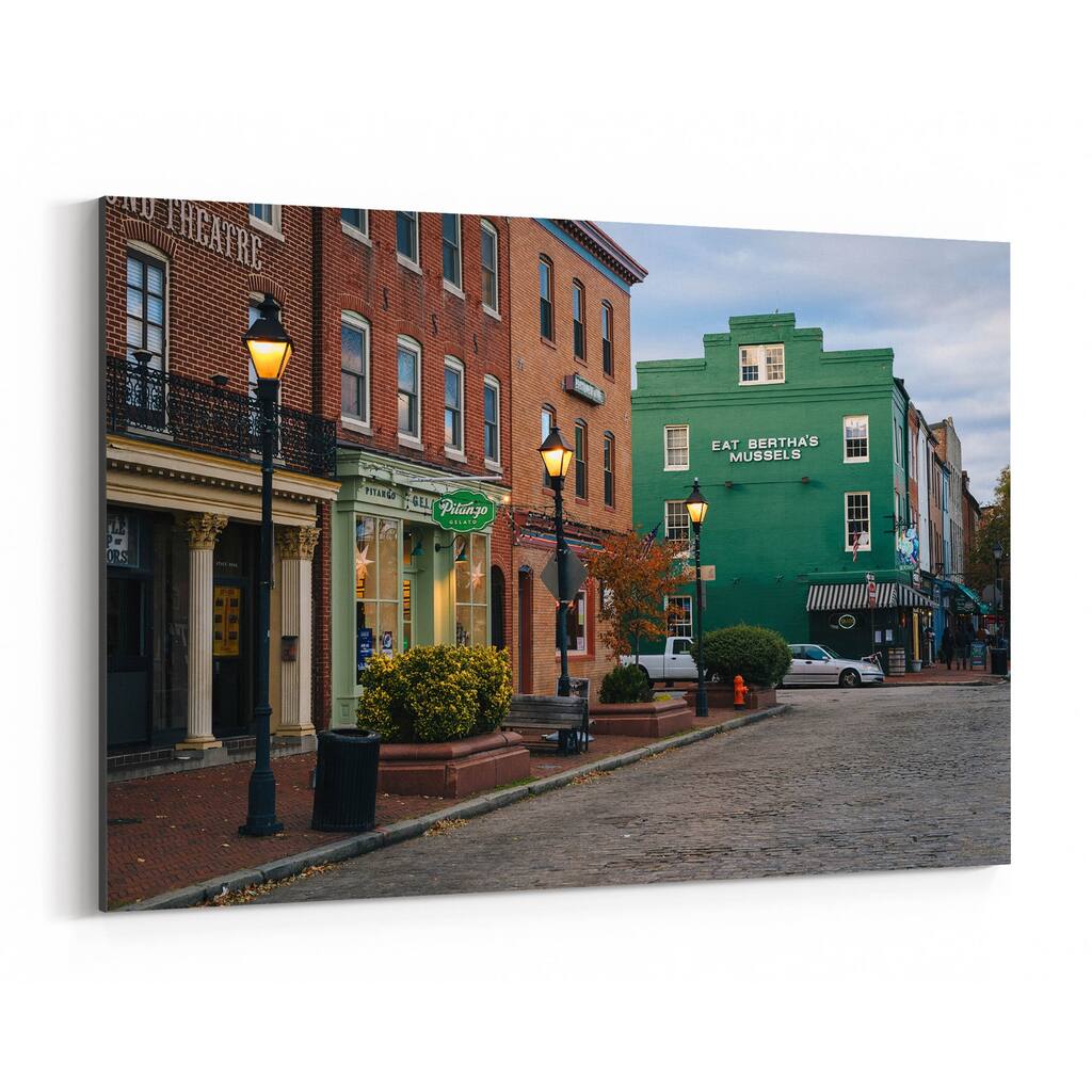 Noir Gallery Fells Point Baltimore Urban Canvas Wall Art Print