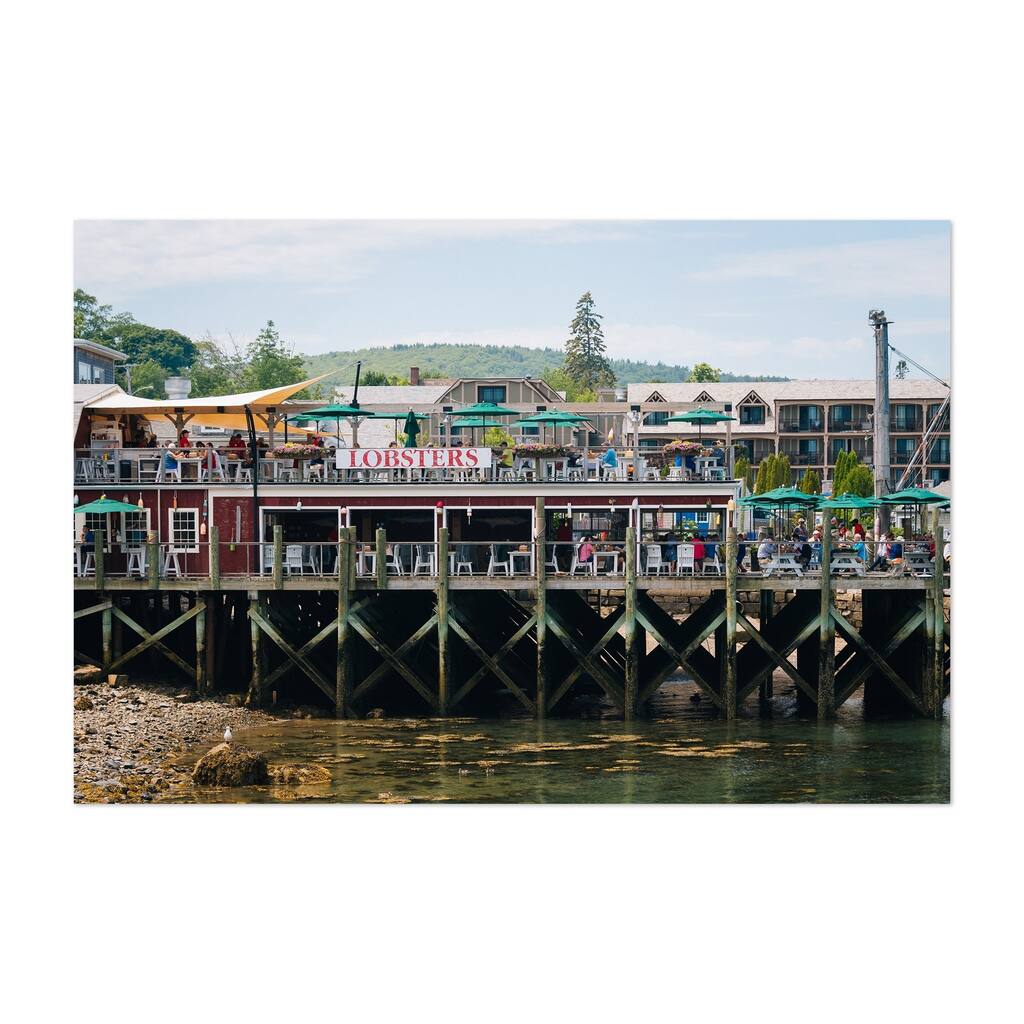 Noir Gallery Bar Harbor Maine Lobster Sign Unframed Art Print/Poster