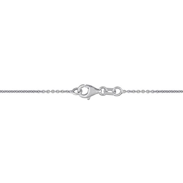 Miadora 14k White Gold 3 4ct Tdw Baguette Cut Diamond Cluster Bar Necklace Overstock