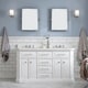 preview thumbnail 10 of 46, Palace Collection Quartz Carrara 60-inch Bathroom Vanity Set