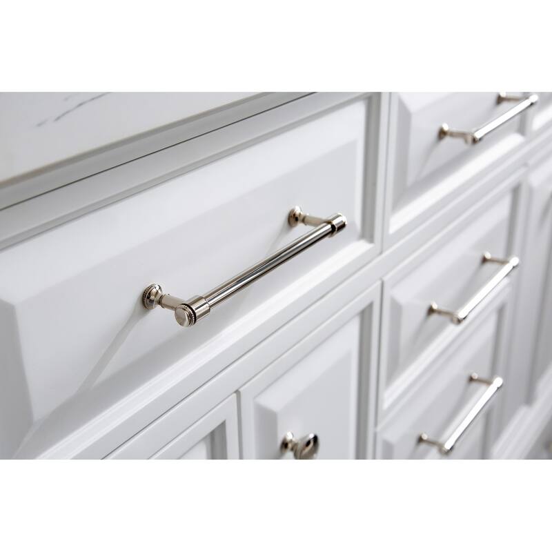 Palace Collection Quartz Carrara 60-inch Bathroom Vanity Set