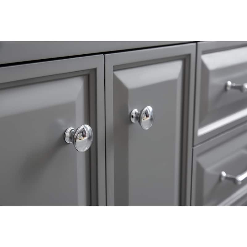 Palace Collection Quartz Carrara 60-inch Bathroom Vanity Set