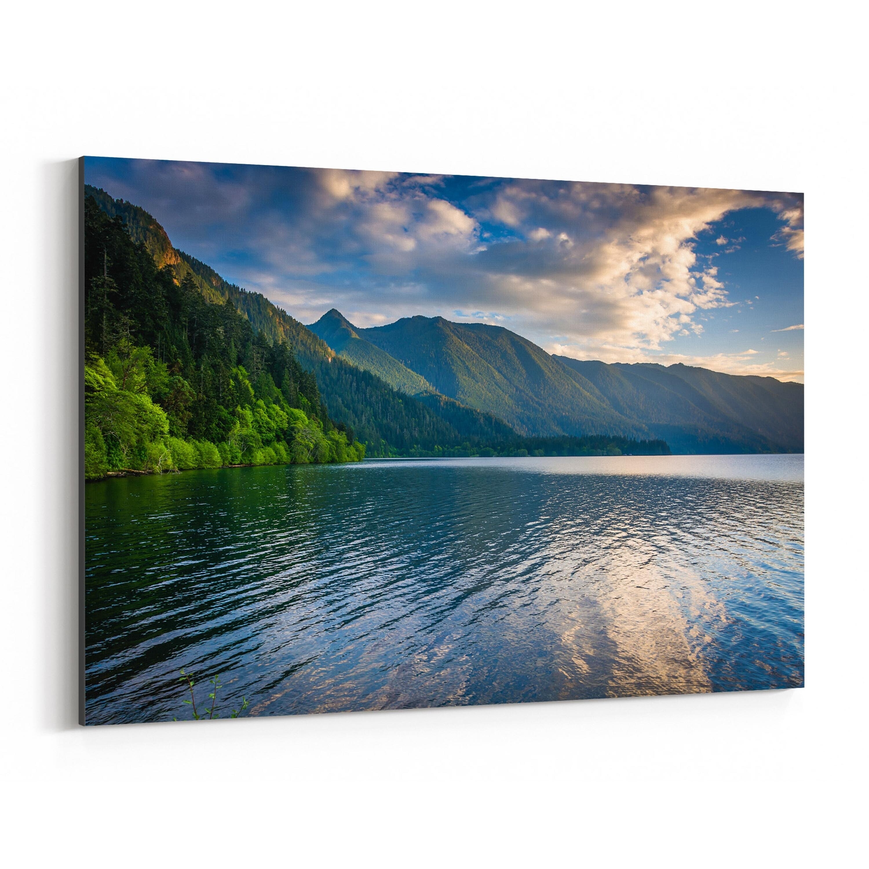 Noir Gallery Olympic Park Lake Mountains Canvas Wall Art Print