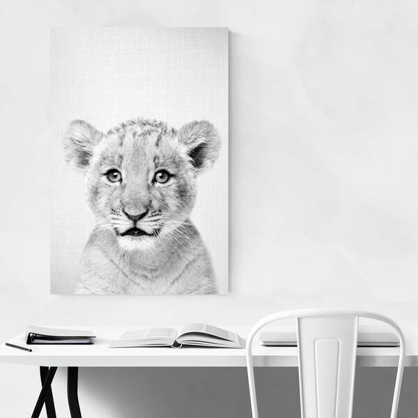 Noir Gallery Cute Baby Lion Peekaboo Animal Canvas Wall Art Print Overstock Noir Gallery Cute Baby Lion Peekaboo Animal Canvas Wall Art Print Overstock