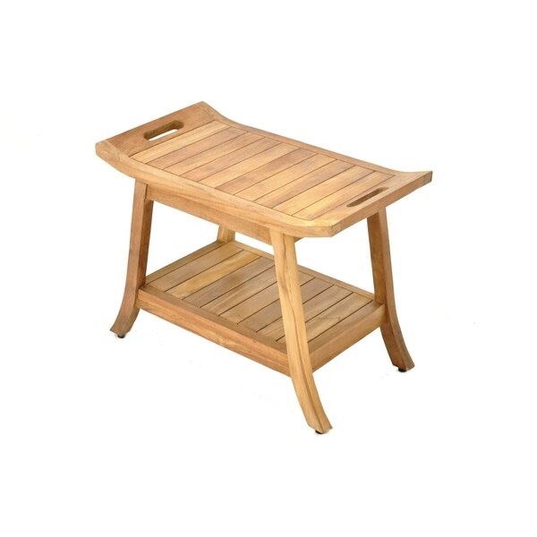 Olas Natural Finish Teak Wood Bench Large Free Shipping Today Olas Natural Finish Teak Wood Bench Large Free Shipping Today 27448678