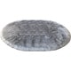 preview thumbnail 38 of 46, Silver Orchid Nansen Faux Sheepskin Oval Shape Shag Area Rug 10' x 14' Oval - Grey