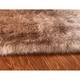 preview thumbnail 28 of 46, Silver Orchid Nansen Faux Sheepskin Oval Shape Shag Area Rug