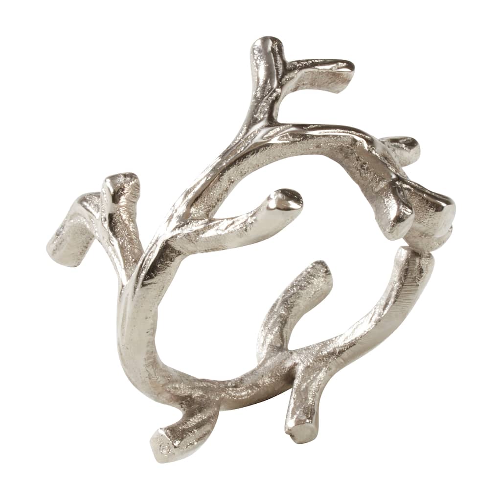 Coral Design Dinner Napkin Rings (Set of 4)