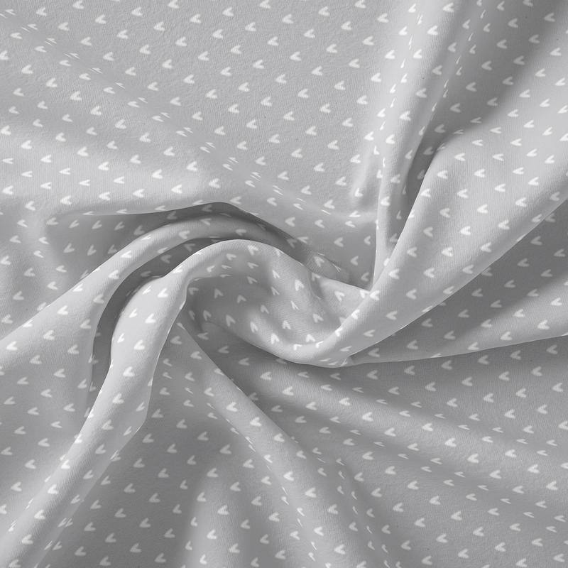 Simply Soft Parisian Dreams Patterned Bedsheet - Queen - Love Sleep - Light Gray