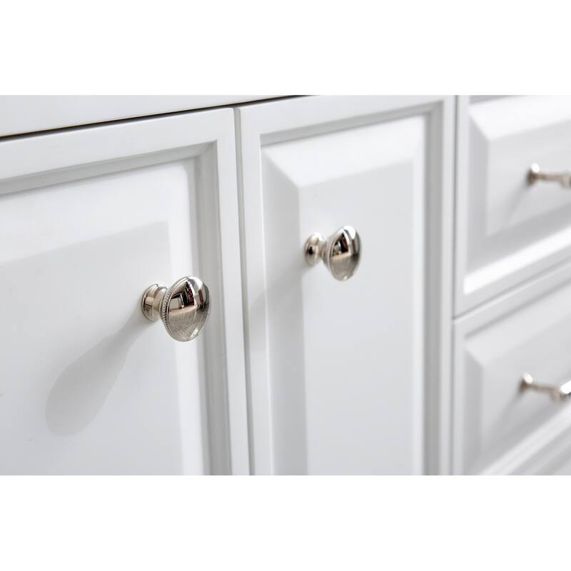 60" Palace Collection Quartz Carrara Cashmere Grey Bathroom Vanity Set With Hardware And F2-0013 Faucets
