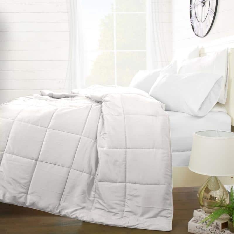 Classic Comforters Bedding Collection by Simply Soft - Twin - Twin XL - Snow White