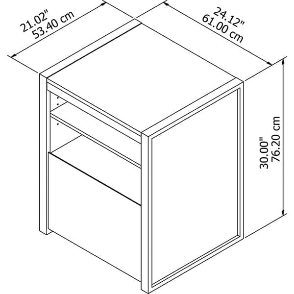 Shop Carbon Loft Latitude Printer Stand File Cabinet In Rustic