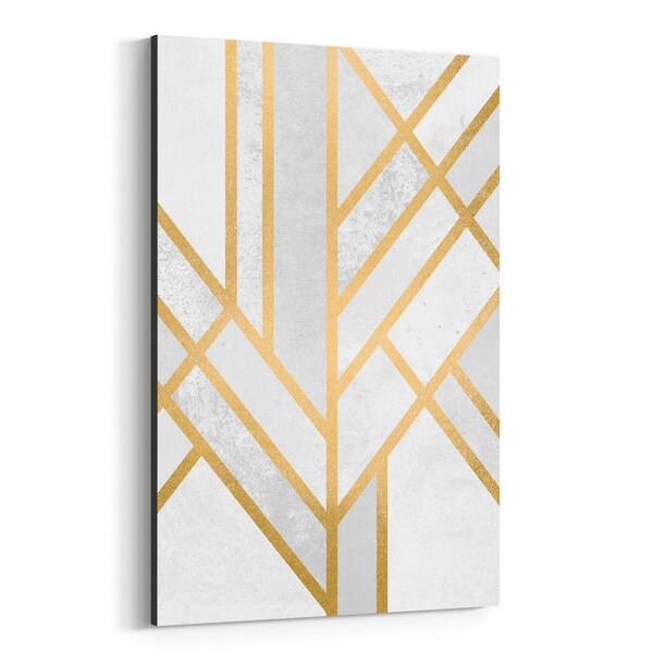 Noir Gallery Geometric Abstract Art Deco Canvas Wall Art Print