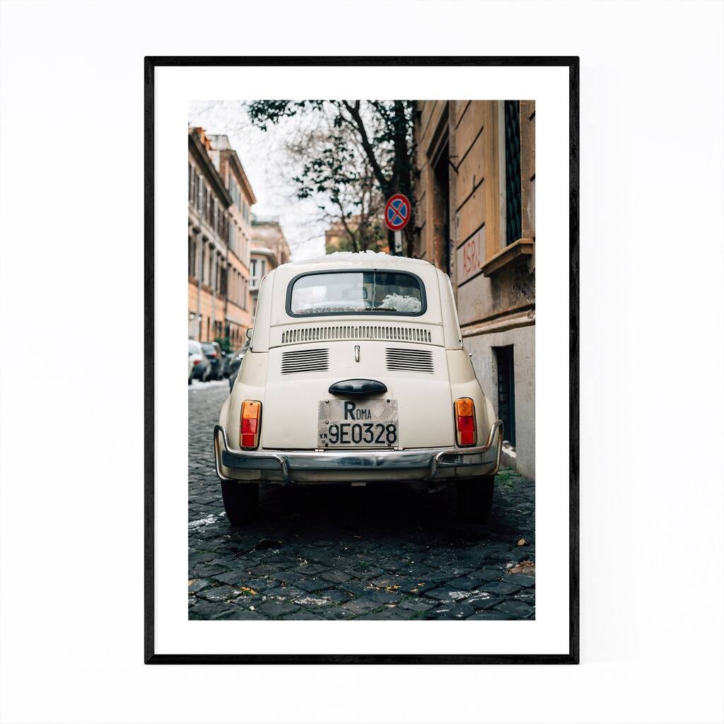 Noir Gallery Rome Italy Vintage Car Photo Framed Art Print